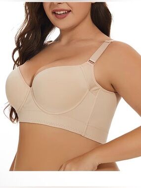 Smooth Nude Full-Coverage Underwire Bra